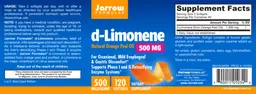 Label for D-Limonene 500 mg