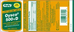 Label for Oysco 500+D