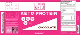 Label for Keto Protein Chocolate