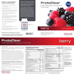Label for ProtoClear Berry
