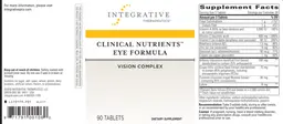 Label for Clinical Nutrients Eye Formula