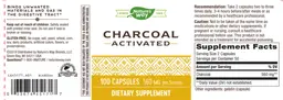 Label for Charcoal Activated 560 mg