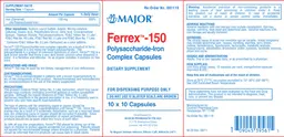 Label for Ferrex-150