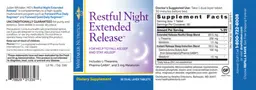 Label for Restful Night Extended Release