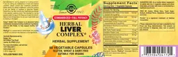 Label for Herbal Liver Complex