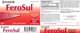 Label for FeroSul Red