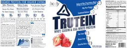Label for Trutein Strawberries & Cream