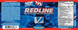 Label for Redline Black On Blue Series V.2