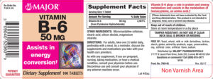 Vitamin B-6 50 mg