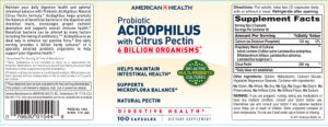 Probiotic Acidophilus with Citrus Pectin