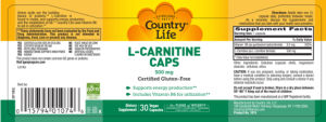 L-Carnitine Caps 500 mg