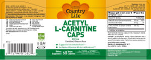 Acetyl L-Carnitine Caps 500 mg