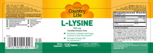 L-Lysine 500 mg
