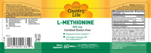L-Methionine 500 mg