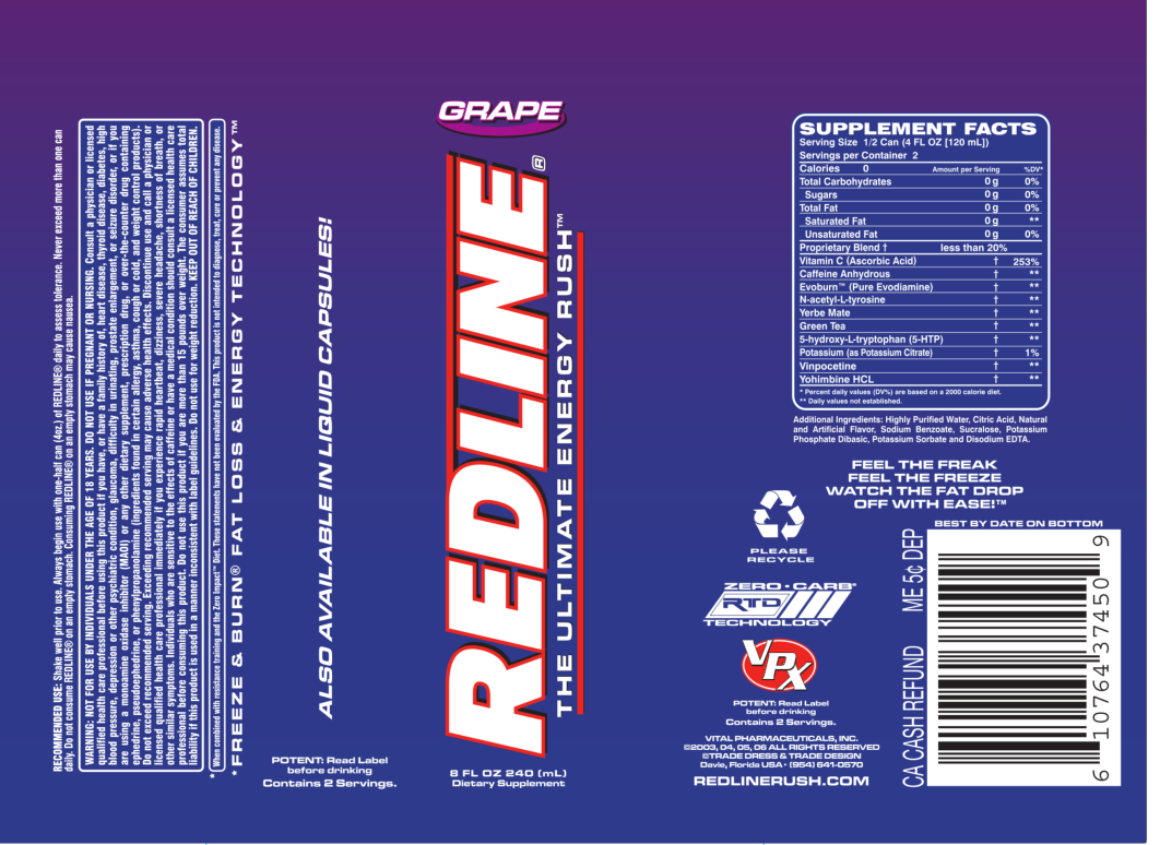 Label for Redline Grape