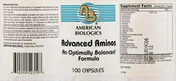 Label for Advanced Aminos