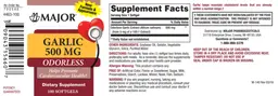 Label for Garlic 500 mg