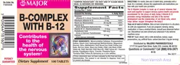 Label for B-Complex with B-12