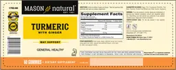 Label for Turmeric with Ginger