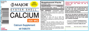 Oyster Shell Calcium 500 mg