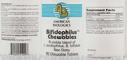 Label for Bifidophilus Chewables