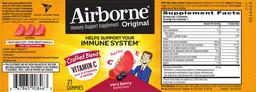 Label for Airborne Original Very Berry