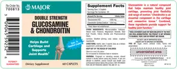 Label for Double Strength Glucosamine & Chondroitin