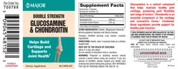 Label for Double Strength Glucosamine & Chondroitin