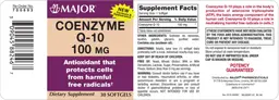 Label for Coenzyme Q-10 100 mg