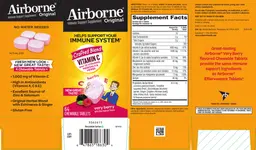 Label for Airborne Original Very Berry