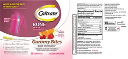 Label for Caltrate Gummy Bites