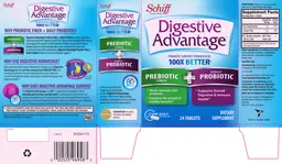Label for Digestive Advantage Probiotic Fiber + Daily Probiotic