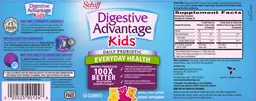 Label for Digestive Advantage Kids Daily Probiotic Everyday Health