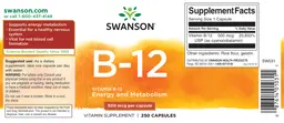 Label for B-12 500 mcg