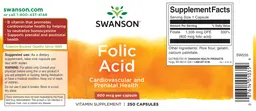 Label for Folic Acid 800 mcg