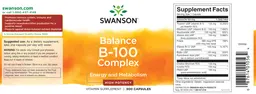Label for Balance B-100 Complex High-Potency
