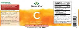 Label for C 1,000 mg Timed-Released Formula