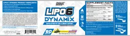 Label for Lipo6 Dynamix Blackberry Lemonade