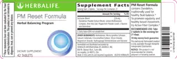 Label for PM Reset Formula