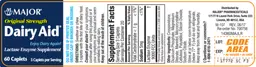 Label for Original Strength Dairy Aid