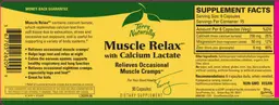 Label for Muscle Relax with Calcium Lactate