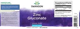 Label for Zinc Gluconate 50 mg