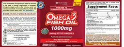 Label for Omega-3 Fish Oil 1000 mg