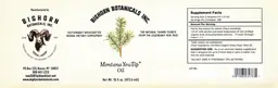Label for Montana YewTip Oil