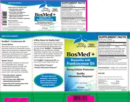 Label for BosMed + Boswellia with Frankincense Oil