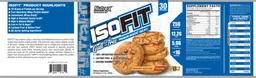 Label for ISOFIT Peanut Butter Toffee
