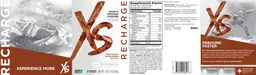 Label for Sports Protein Powder Chocolate Milkshake Flavored
