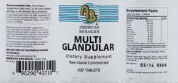 Label for Multi Glandular