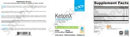 Label for KetonX Natural Cucumber-Lime Flavor
