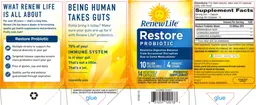 Label for Restore Probiotic